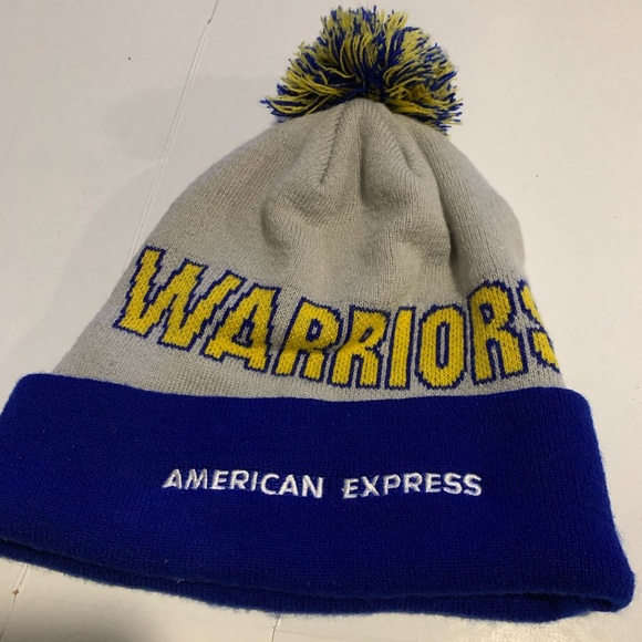 Golden State Warriors Pom Pom gray blue beanie - Picture 4 of 4